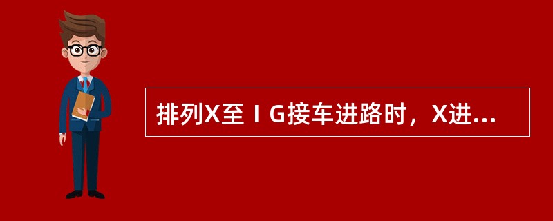 排列X至ⅠG接车进路时，X进站信号机自动关闭时机是（），人工关闭时的办理方法是（