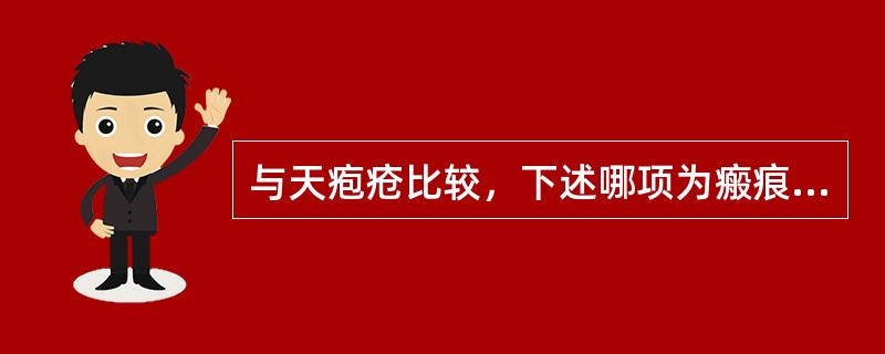 与天疱疮比较，下述哪项为瘢痕性类天疱疮的病理征象（）