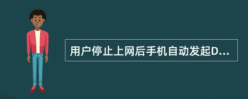 用户停止上网后手机自动发起Detach请求。（）