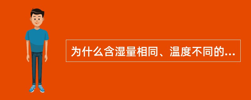 为什么含湿量相同、温度不同的各种状态空气都有相同的露点温度？