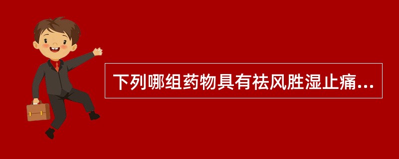 下列哪组药物具有祛风胜湿止痛的功效（）