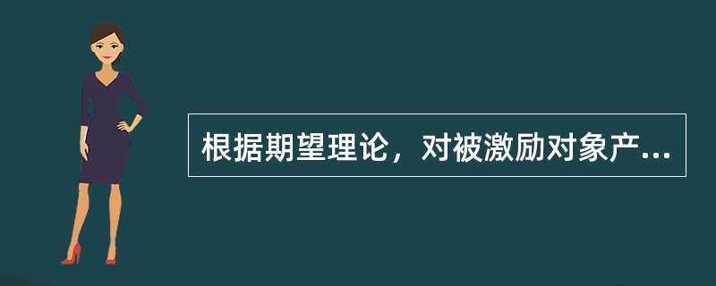 根据期望理论，对被激励对象产生最大激励力量的情况是（）