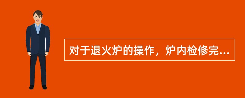 对于退火炉的操作，炉内检修完毕要封炉前不必确认炉内没有人和无障碍物，方可封炉。