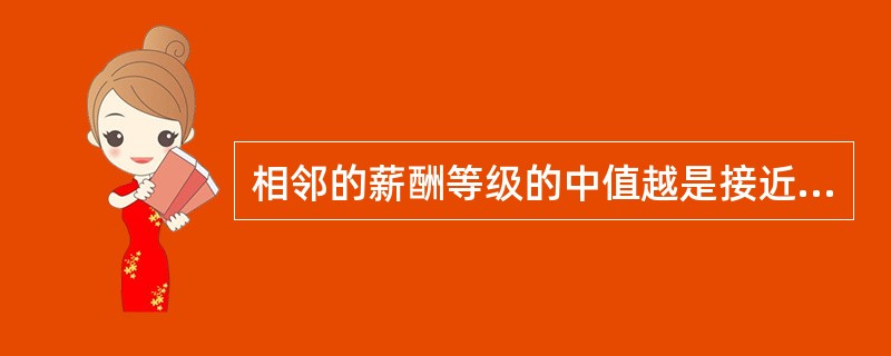 相邻的薪酬等级的中值越是接近，变动比率越大，则薪酬区间的叠幅就越大。