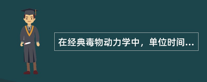 在经典毒物动力学中，单位时间内外源化学物从体内消除量占体存量的比例为（）