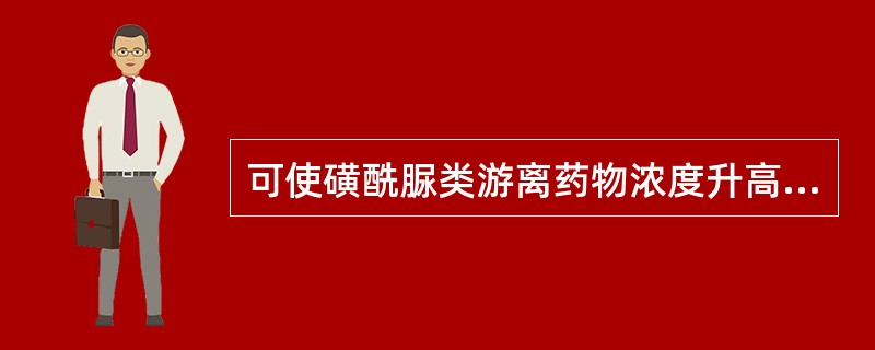 可使磺酰脲类游离药物浓度升高的药物是（）