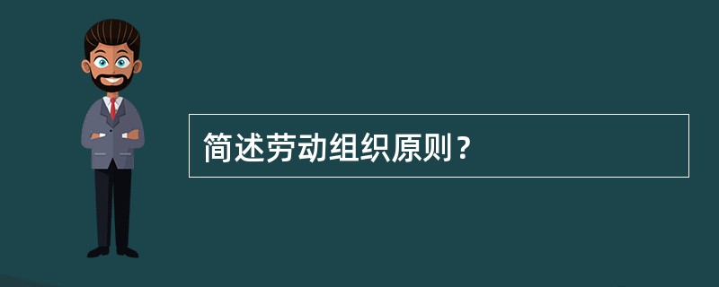 简述劳动组织原则？