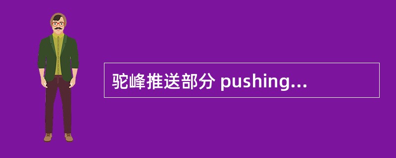 驼峰推送部分 pushing section of hump