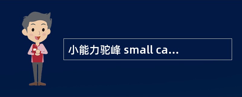 小能力驼峰 small capacity of hump