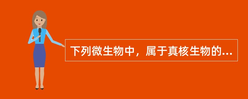 下列微生物中，属于真核生物的一组是（）。