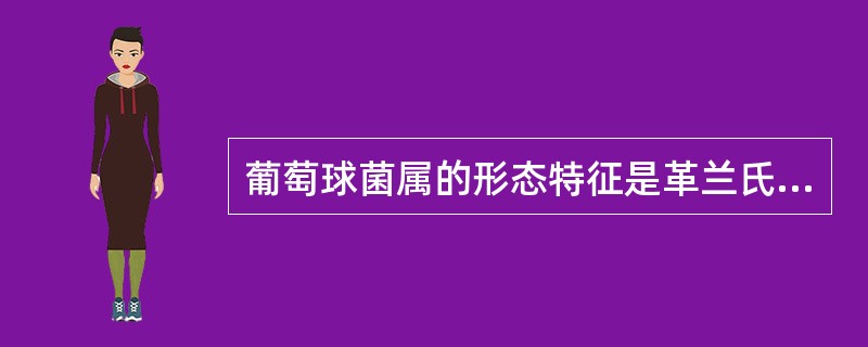 葡萄球菌属的形态特征是革兰氏阴性球菌、无芽袍、一般不形成荚膜、有鞭毛。