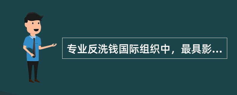 专业反洗钱国际组织中，最具影响力的核心组织是FATF，它的中文简称是：（）