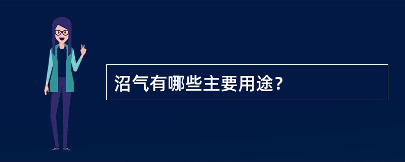 沼气有哪些主要用途？
