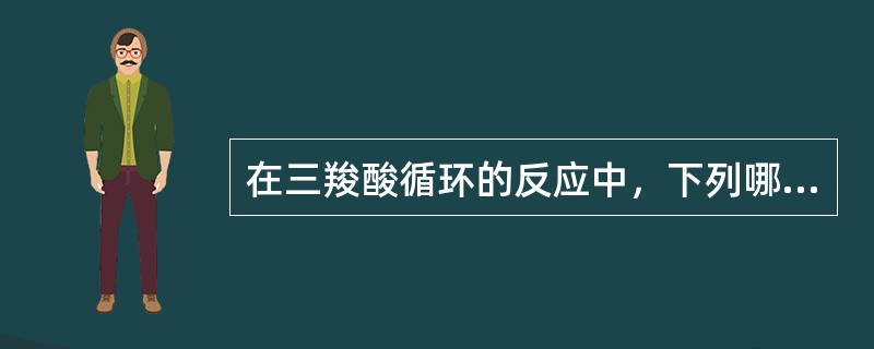 在三羧酸循环的反应中，下列哪→步不为呼吸链提供氢原子（）