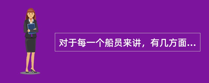 对于每一个船员来讲，有几方面纪律要求？（）