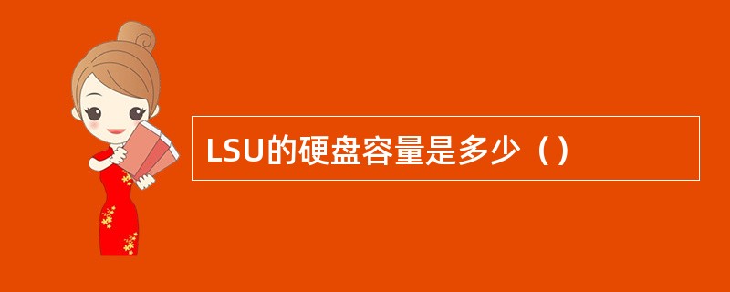 LSU的硬盘容量是多少（）