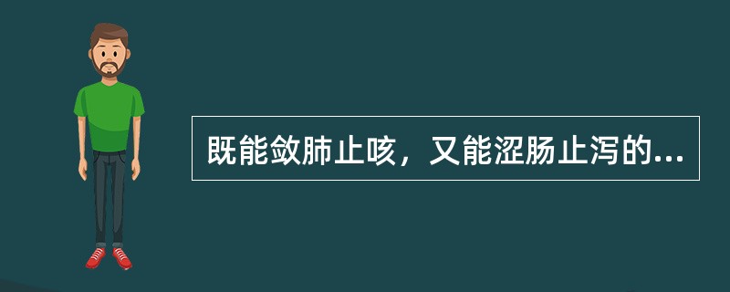 既能敛肺止咳，又能涩肠止泻的药物是（）