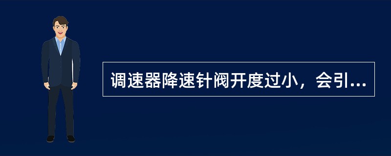 调速器降速针阀开度过小，会引起增压器喘振。