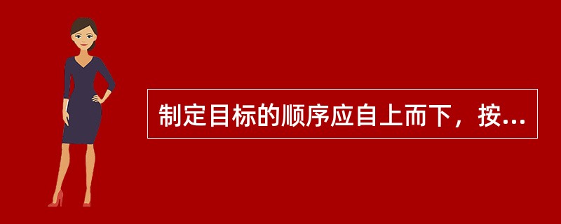 制定目标的顺序应自上而下，按照目标管理体系进行。