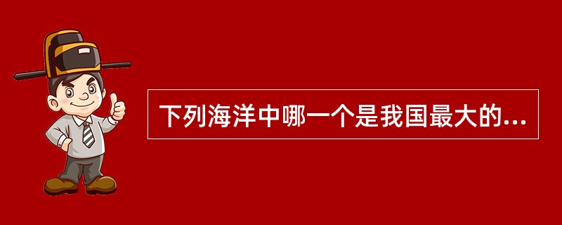 下列海洋中哪一个是我国最大的海？