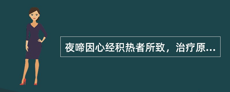 夜啼因心经积热者所致，治疗原则是( )