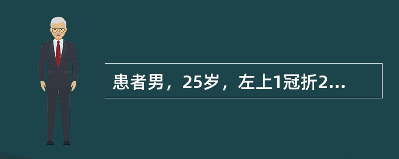 患者男，25岁，左上1冠折2£¯3，根管治疗情况良好，咬合紧，最适宜的修复方法是