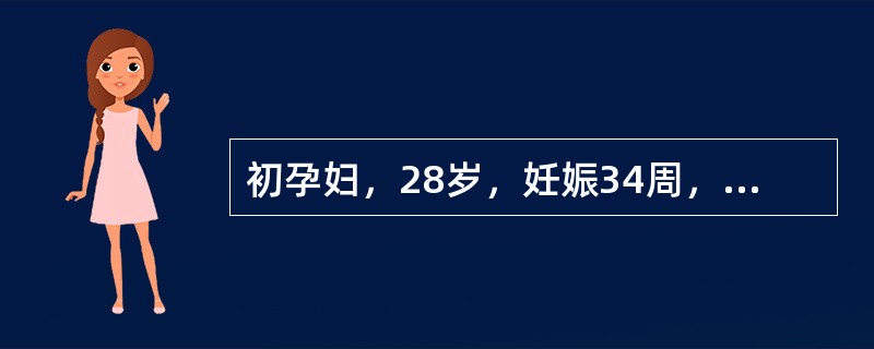 初孕妇，28岁，妊娠34周，恶心、呕吐1周，血丙氨酸氨基转移酶增高，HBsAg及