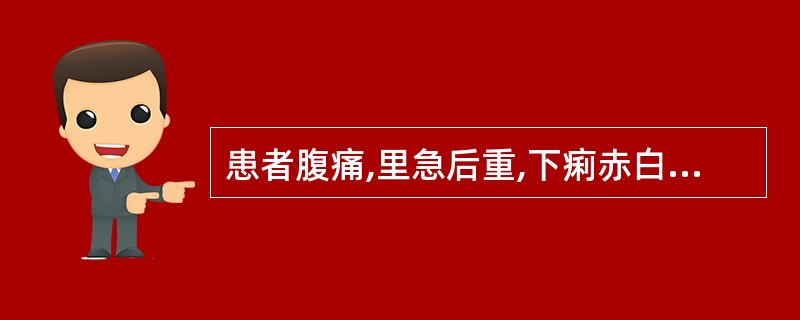 患者腹痛,里急后重,下痢赤白相杂,肛门灼热,小便短赤,舌苔黄腻,脉滑数。其治法是