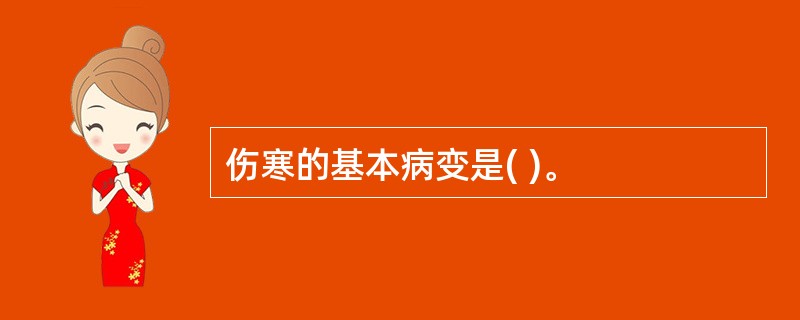 伤寒的基本病变是( )。