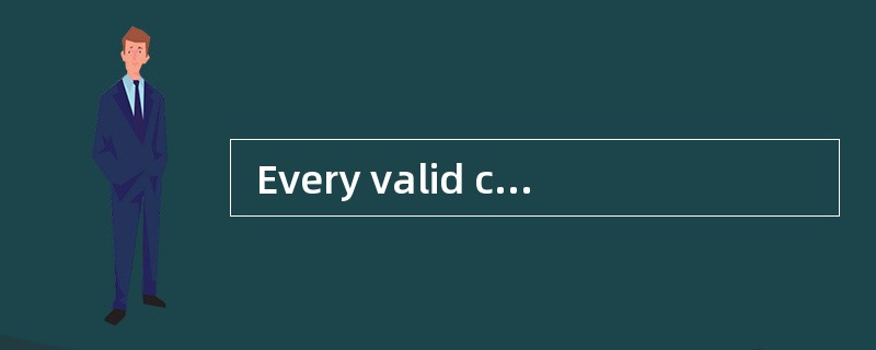  Every valid character in a computer th