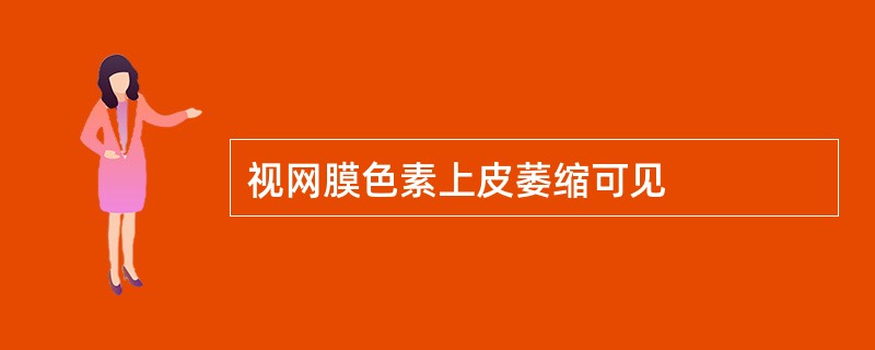 视网膜色素上皮萎缩可见