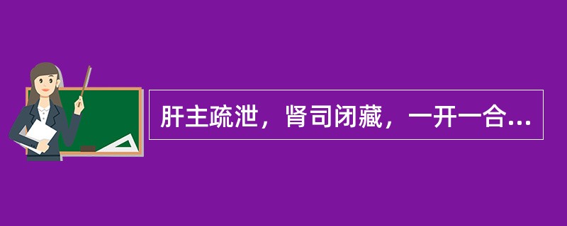 肝主疏泄，肾司闭藏，一开一合，一泄一藏，以维持月经的按期藏泻，故补肾法常与下列哪