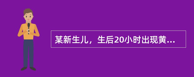 某新生儿，生后20小时出现黄疸，并进行性加重，未予以治疗。现患儿出现尖叫、烦躁及