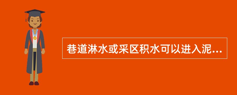 巷道淋水或采区积水可以进入泥浆循环系统