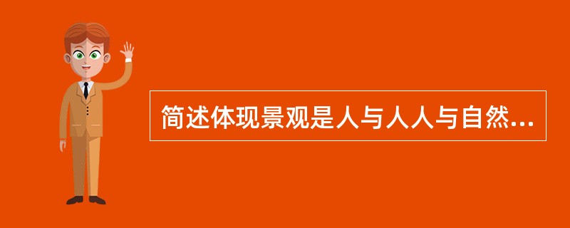 简述体现景观是人与人人与自然关系在大地上的烙印的观点。