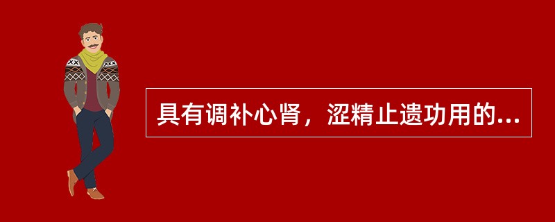 具有调补心肾，涩精止遗功用的方剂是（）