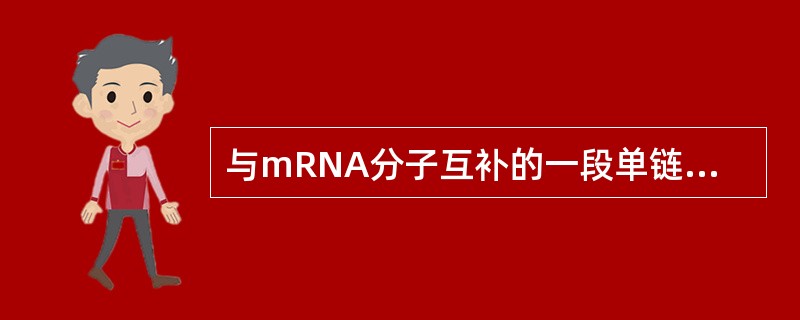 与mRNA分子互补的一段单链核苷酸叫作（）RNA序列。