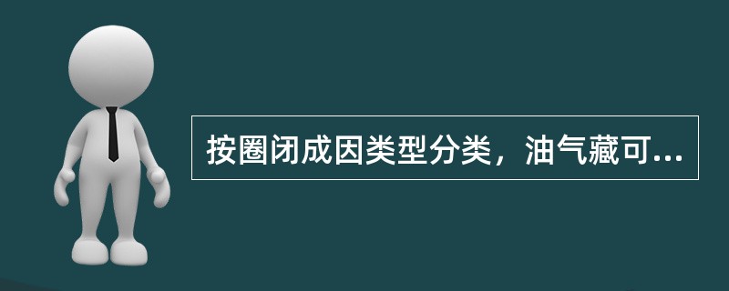 按圈闭成因类型分类，油气藏可分为构造油气藏、地层油气藏、（）油气藏三大类。