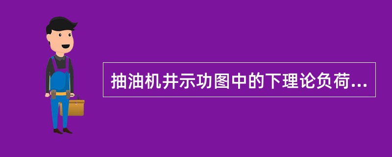 抽油机井示功图中的下理论负荷线代表（）。