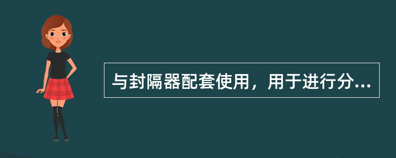 与封隔器配套使用，用于进行分层配产和不压井起下作业的井下工具称为（）。