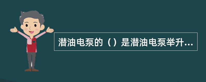 潜油电泵的（）是潜油电泵举升水柱时的高度。