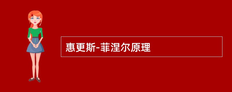 惠更斯-菲涅尔原理