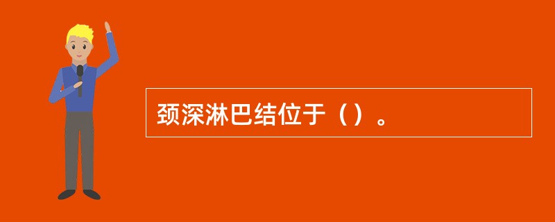 颈深淋巴结位于（）。