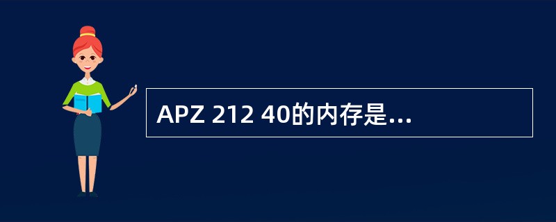 APZ 212 40的内存是面向变量的存储方式