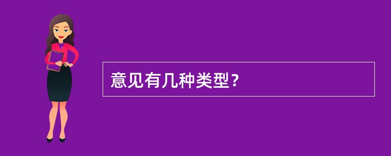 意见有几种类型？