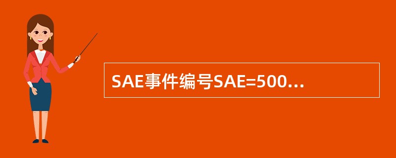 SAE事件编号SAE=500-799为APZ的全局事件