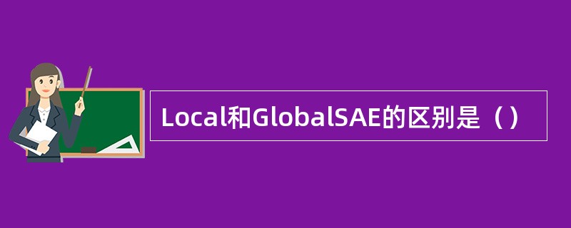 Local和GlobalSAE的区别是（）