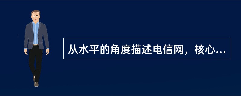 从水平的角度描述电信网，核心网包括（）的功能。