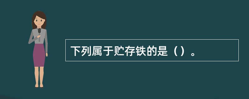 下列属于贮存铁的是（）。