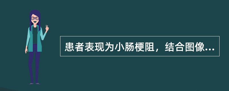 患者表现为小肠梗阻，结合图像，最可能的诊断为()